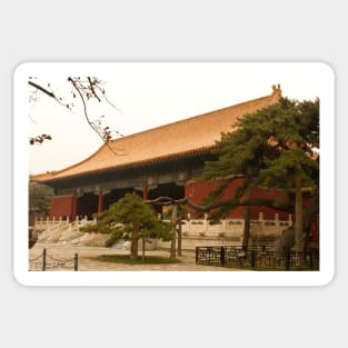 The Ming Tombs - A Side View Of The Main Entrance © Sticker